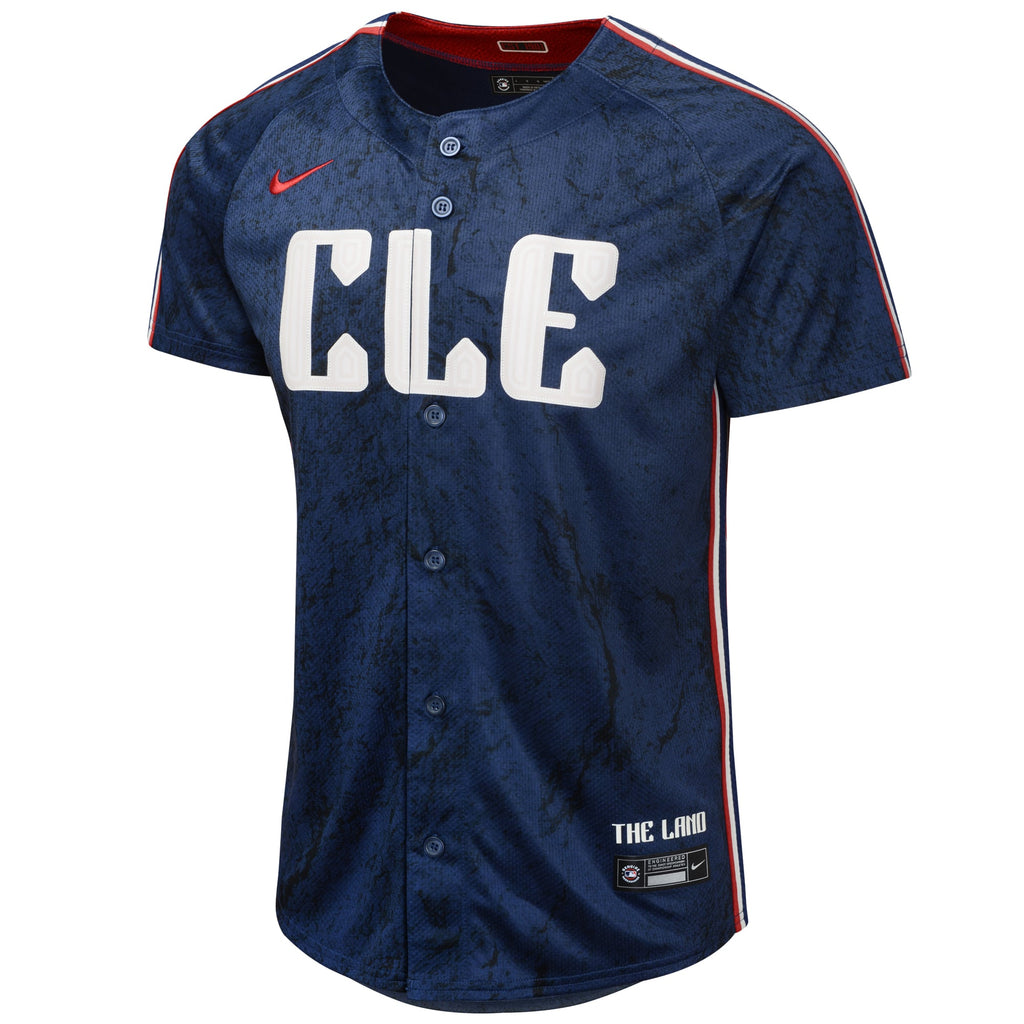 Youth Cleveland Guardians Jose Ramirez Nike Navy 2024 City Connect Limited Jersey - 3