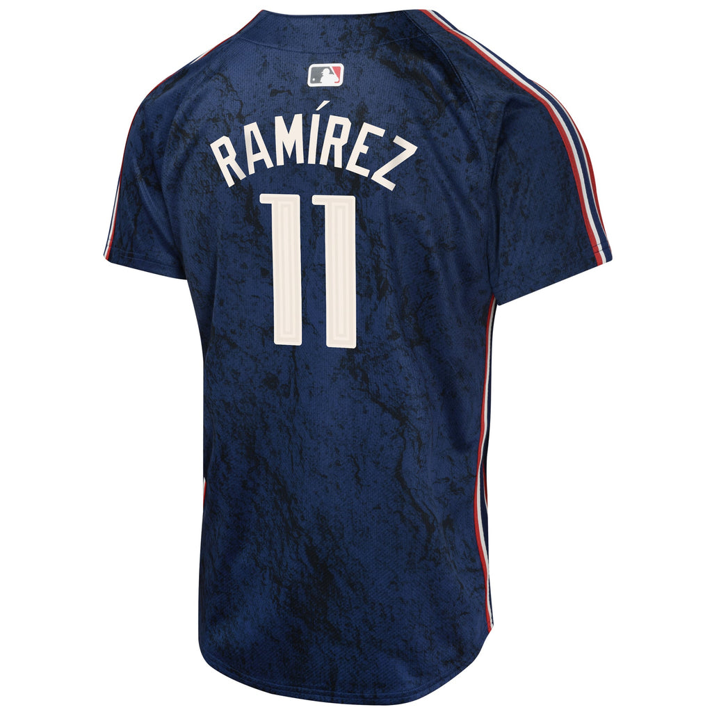Youth Cleveland Guardians Jose Ramirez Nike Navy 2024 City Connect Limited Jersey - 4