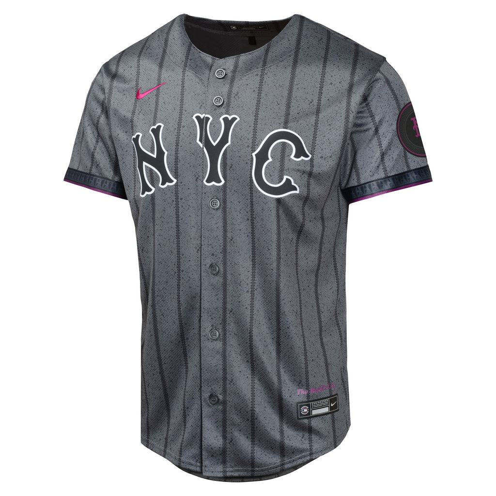 Youth New York Mets Juan Soto Nike Gray City Connect Limited Jersey - 3