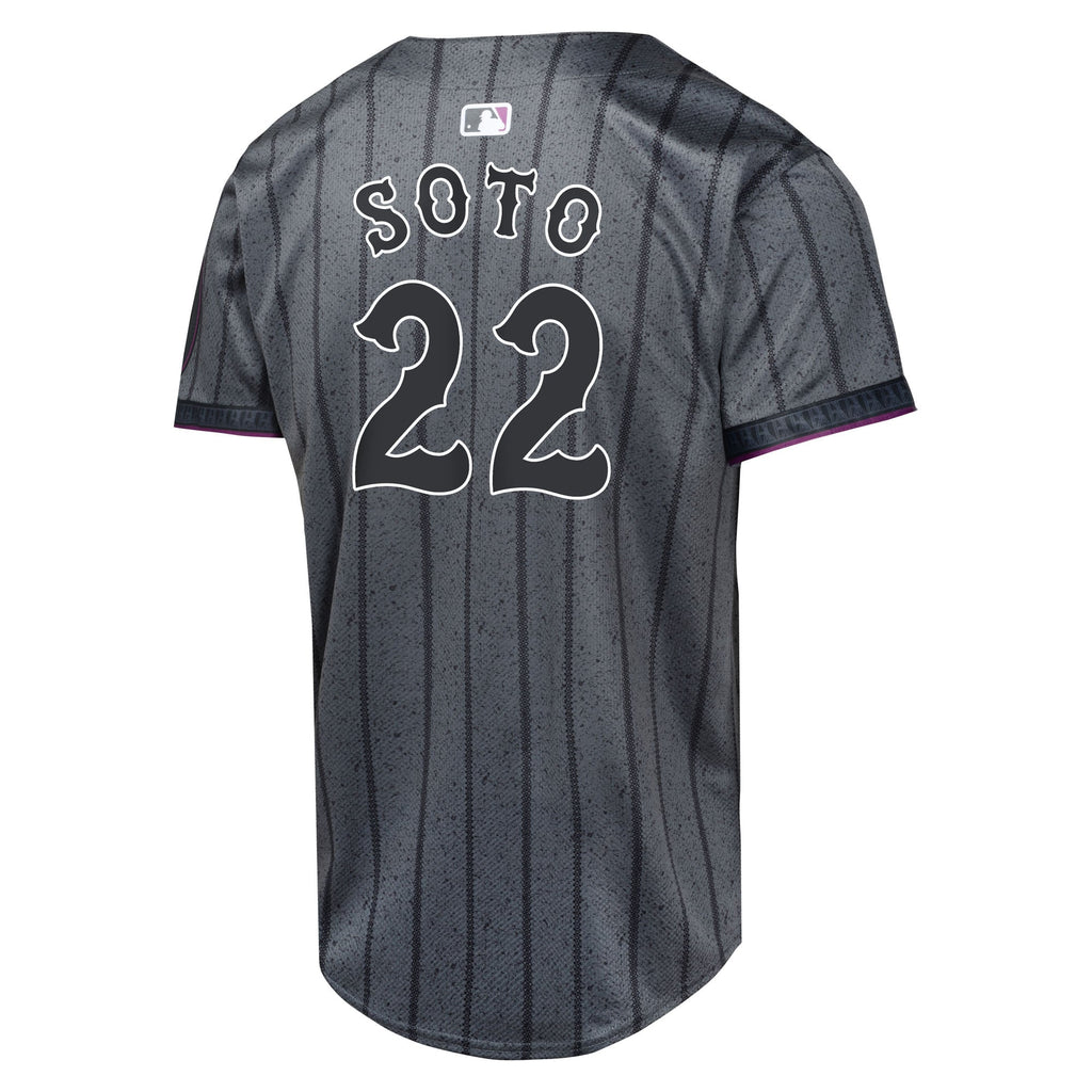 Youth New York Mets Juan Soto Nike Gray City Connect Limited Jersey - 4