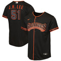 Youth San Francisco Giants Jung Hoo Lee Nike Black Alternate 2 Replica Jersey