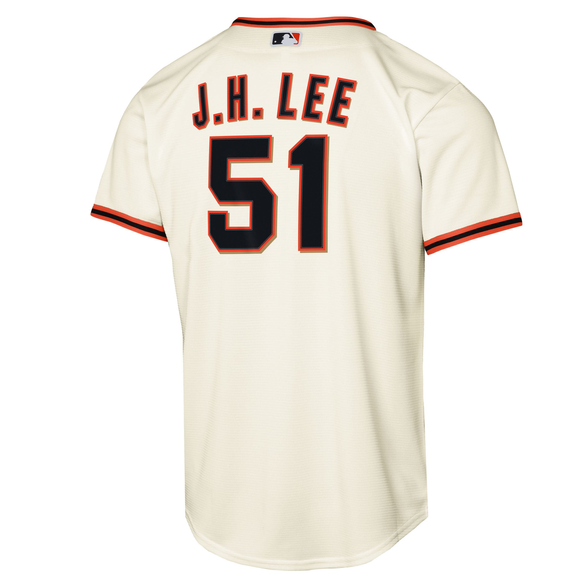 Youth San Francisco Giants Jung Hoo Lee Nike Cream Home Replica Player Jersey - 4
