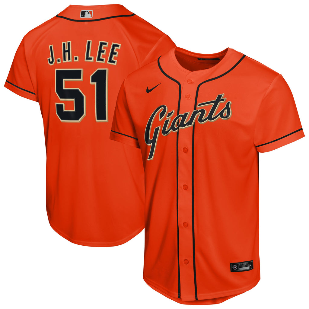 Youth San Francisco Giants Jung Hoo Lee Nike Orange Alternate Replica Jersey - 2