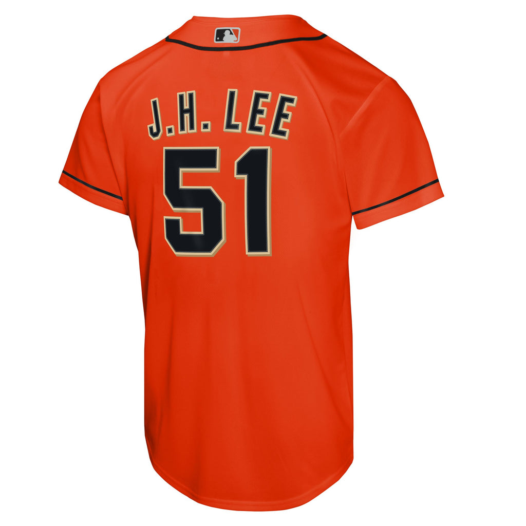 Youth San Francisco Giants Jung Hoo Lee Nike Orange Alternate Replica Jersey - 4