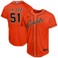 Youth San Francisco Giants Jung Hoo Lee Nike Orange Alternate Replica Jersey