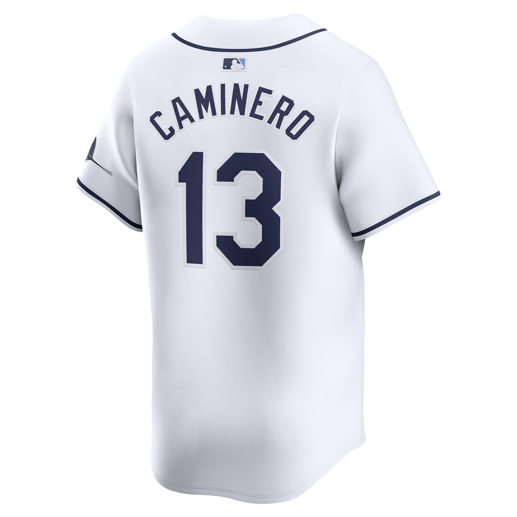 Youth Tampa Bay Rays Junior Caminero Nike White Home Limited Player Jersey - 4