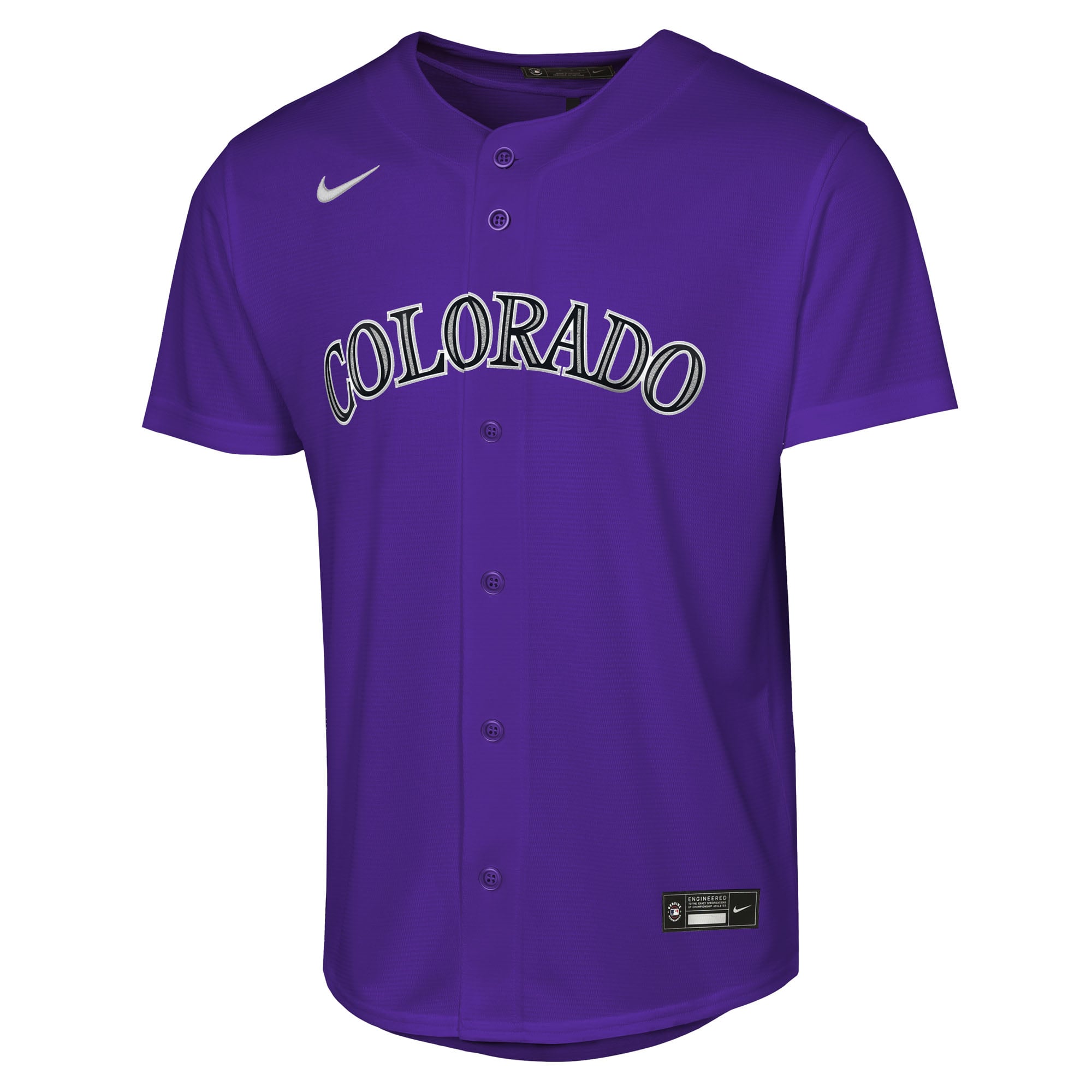 Youth Colorado Rockies Kris Bryant Nike Purple Alternate Replica Jersey - 3