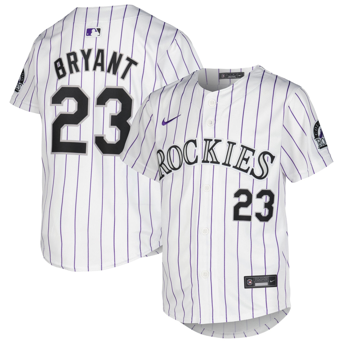 Youth Colorado Rockies Kris Bryant Nike White Home Limited Player Jersey - 2