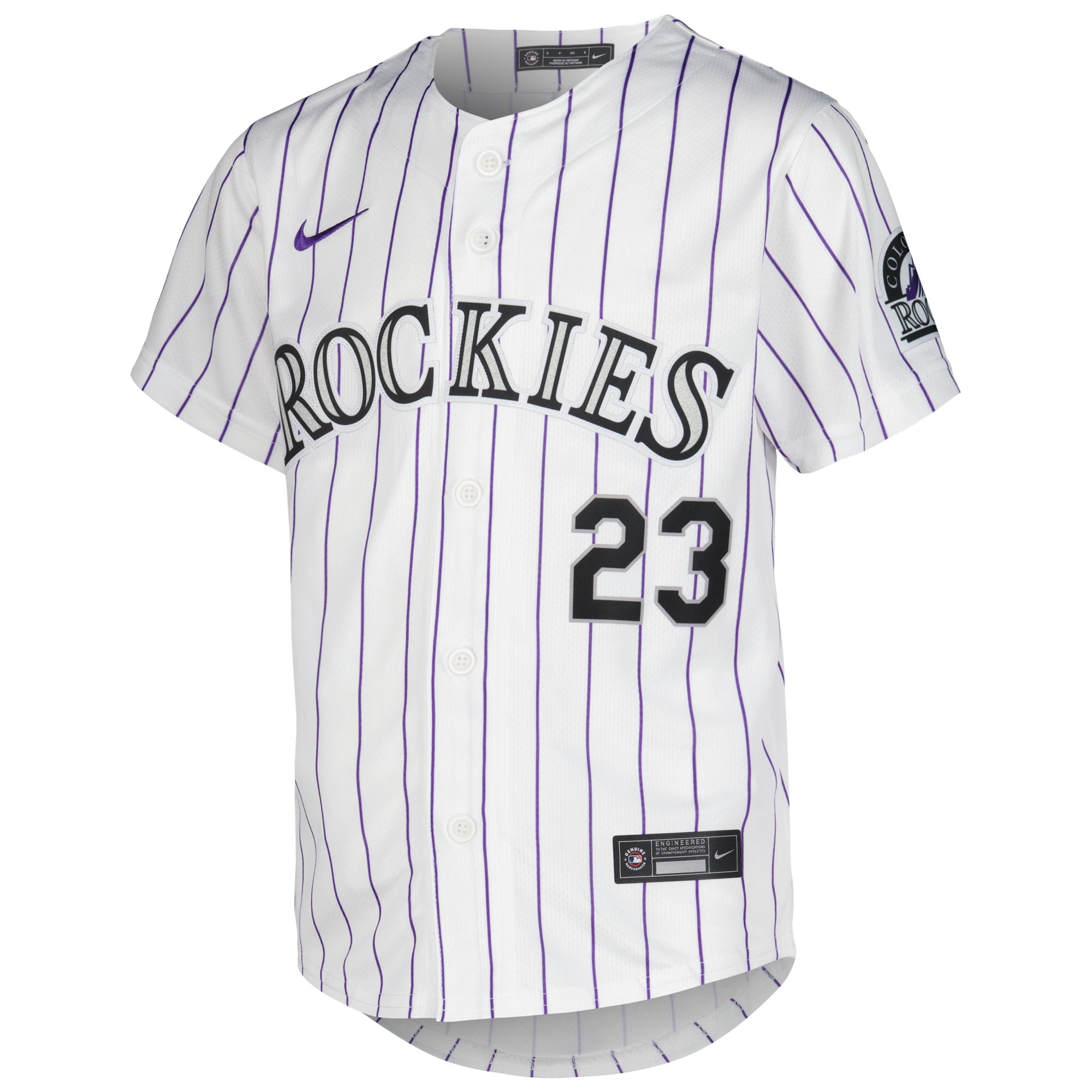 Youth Colorado Rockies Kris Bryant Nike White Home Limited Player Jersey - 3