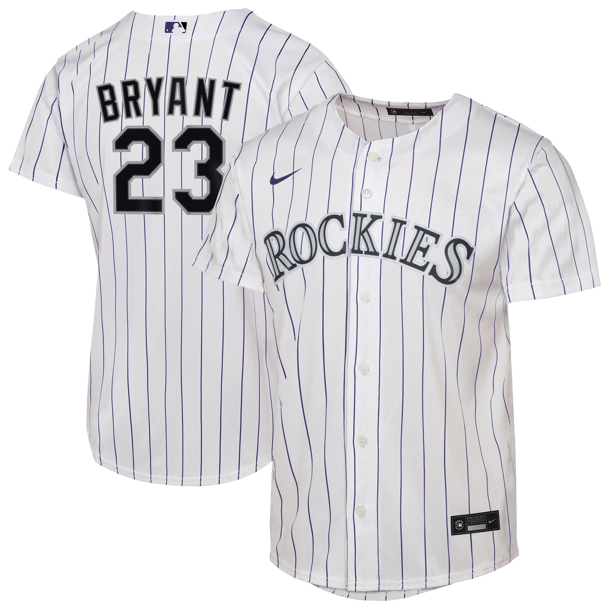 Youth Colorado Rockies Kris Bryant Nike White Home Replica Player Jersey - 2