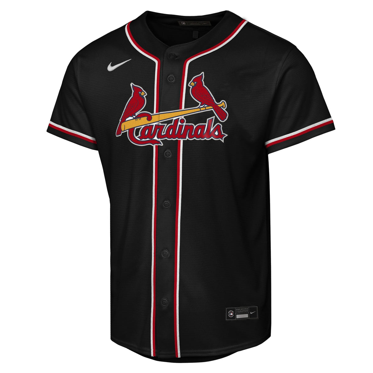 Youth St. Louis Cardinals Lars Nootbaar Nike Black Fashion Replica Player Jersey - 3