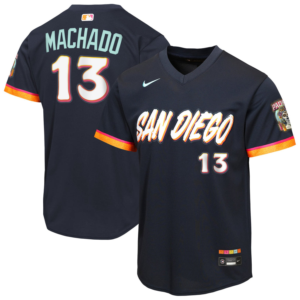 Youth San Diego Padres Manny Machado Nike Obsidian 2026 City Connect Stadium Jersey - 2