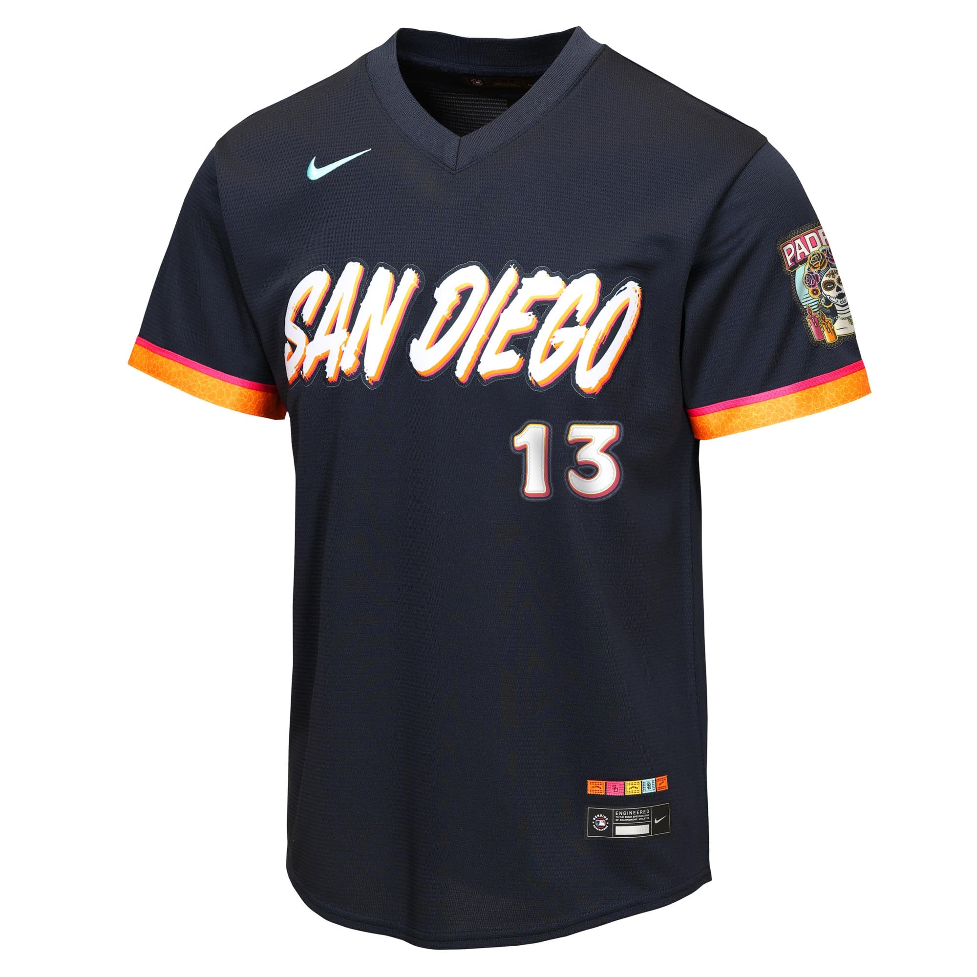 Youth San Diego Padres Manny Machado Nike Obsidian 2026 City Connect Stadium Jersey - 3