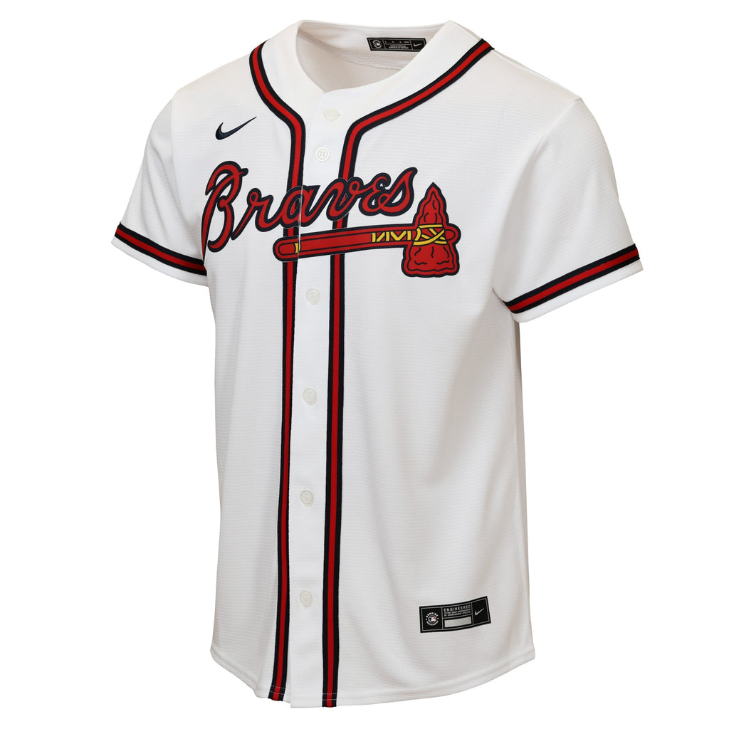 Youth Atlanta Braves Matt Olson Nike White Home Replica Jersey - 3