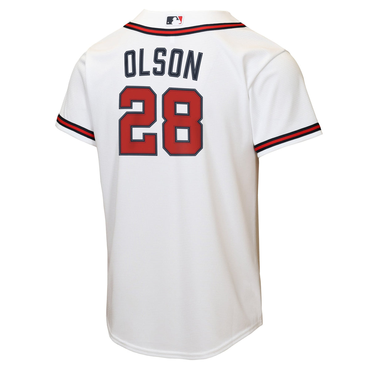 Youth Atlanta Braves Matt Olson Nike White Home Replica Jersey - 4