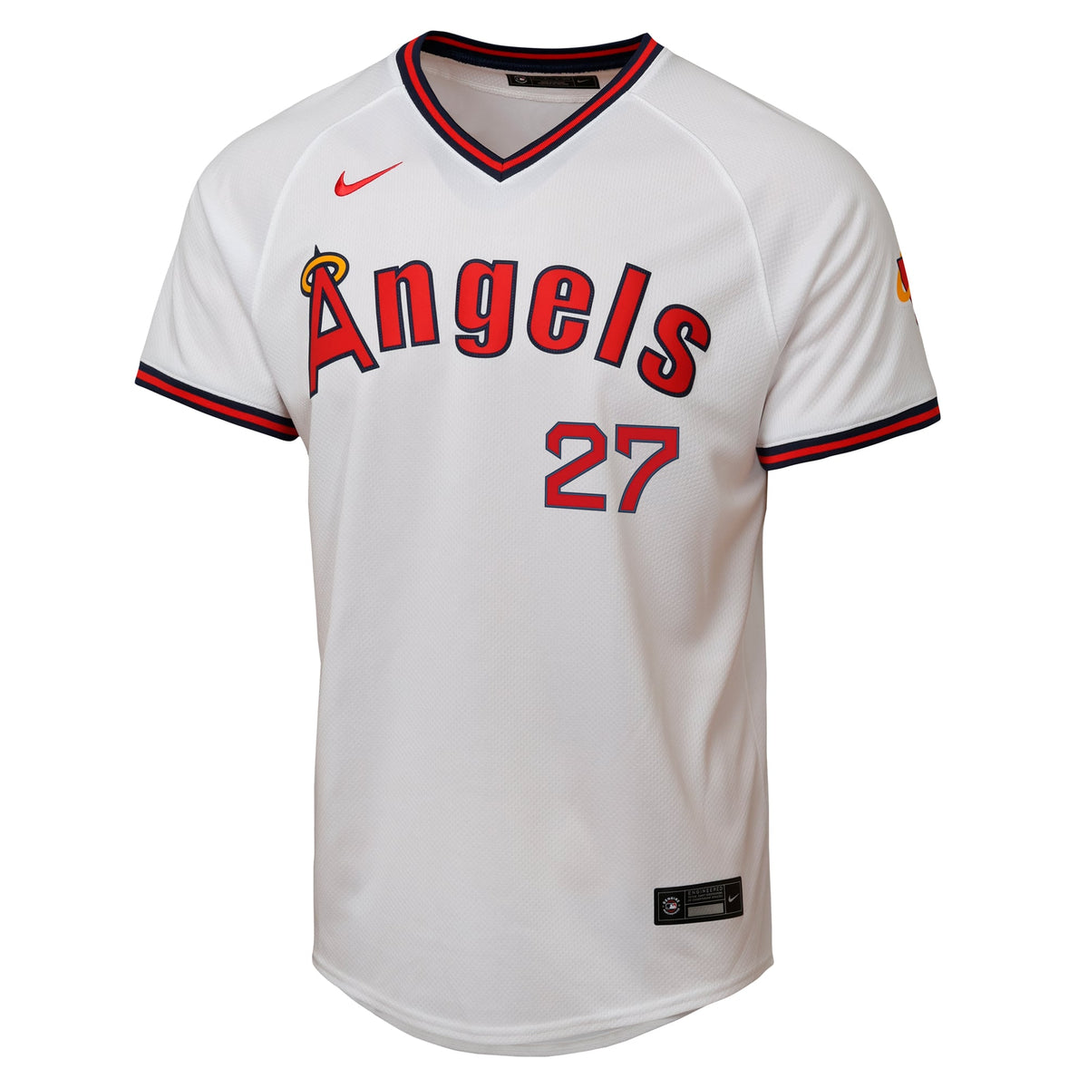Youth Los Angeles Angels Mike Trout Nike White Alternate 2 Limited Player Jersey - 3