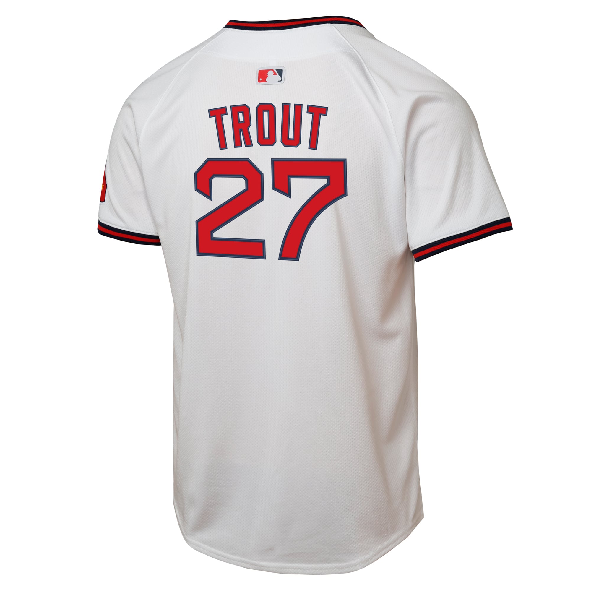 Youth Los Angeles Angels Mike Trout Nike White Alternate 2 Limited Player Jersey - 4