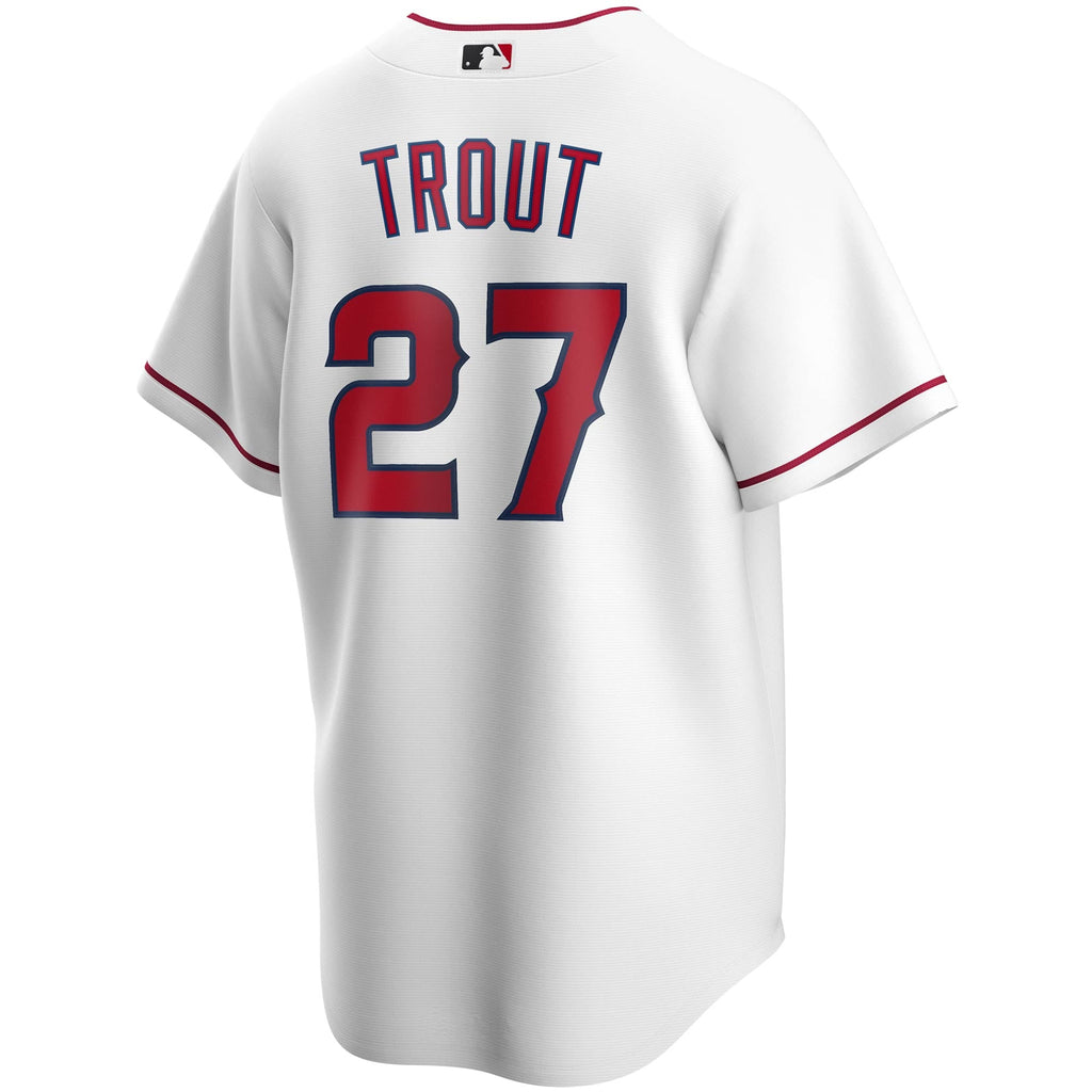Youth Los Angeles Angels Mike Trout Nike White Alternate Replica Player Jersey - 4