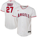 Youth Los Angeles Angels Mike Trout Nike White Home Replica Player Jersey