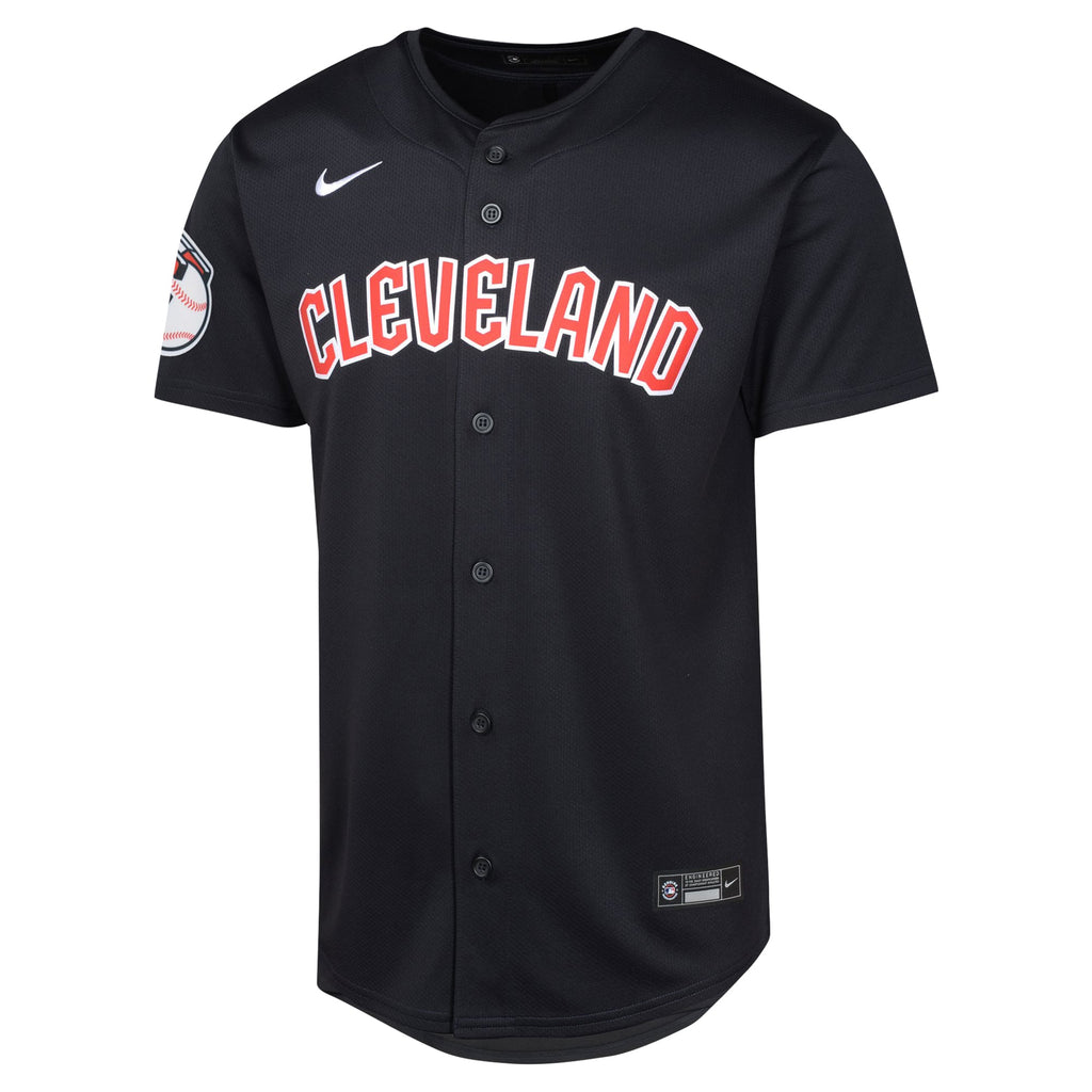 Youth Cleveland Guardians Nike Navy Alternate Limited Jersey - 3