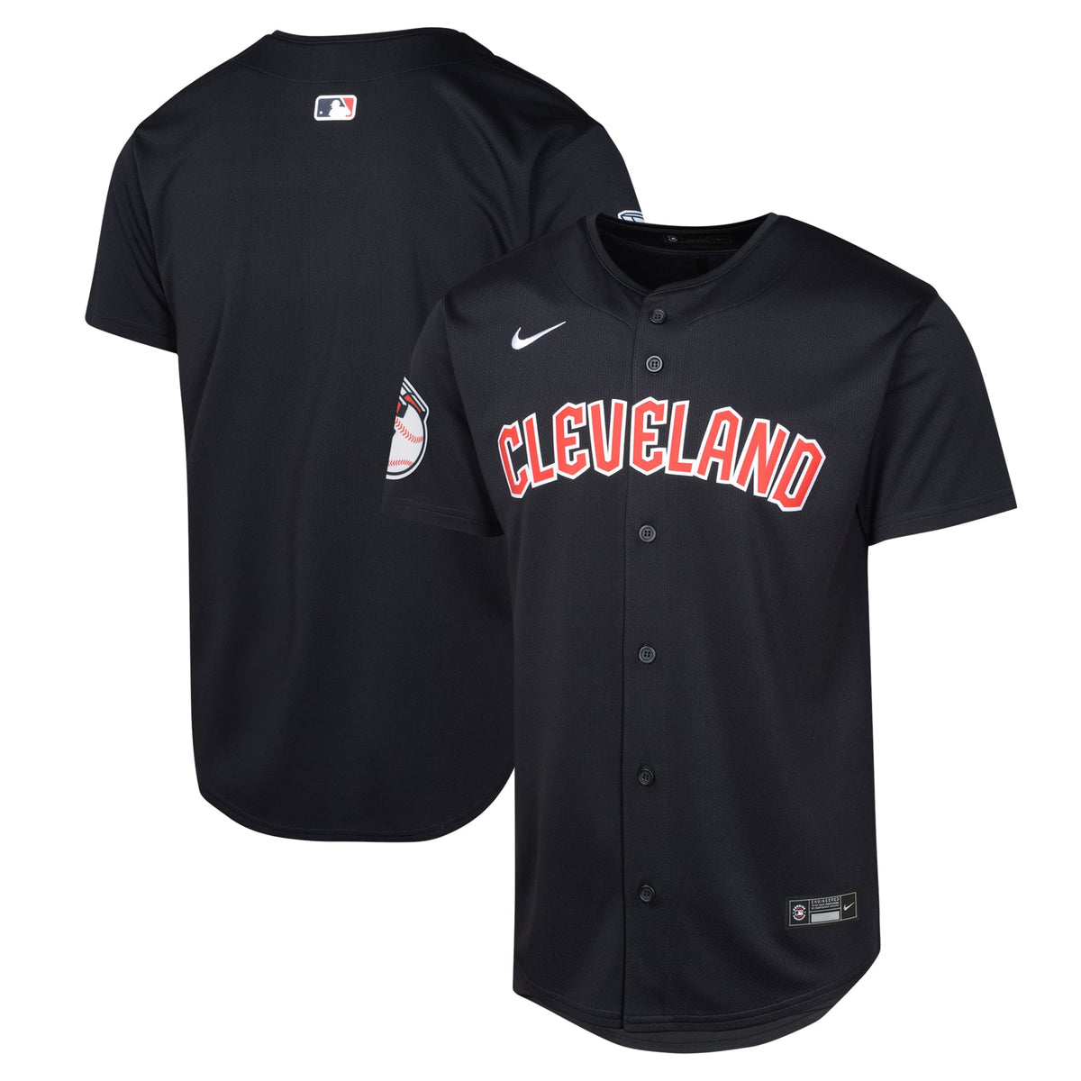 Youth Cleveland Guardians Nike Navy Alternate Limited Jersey