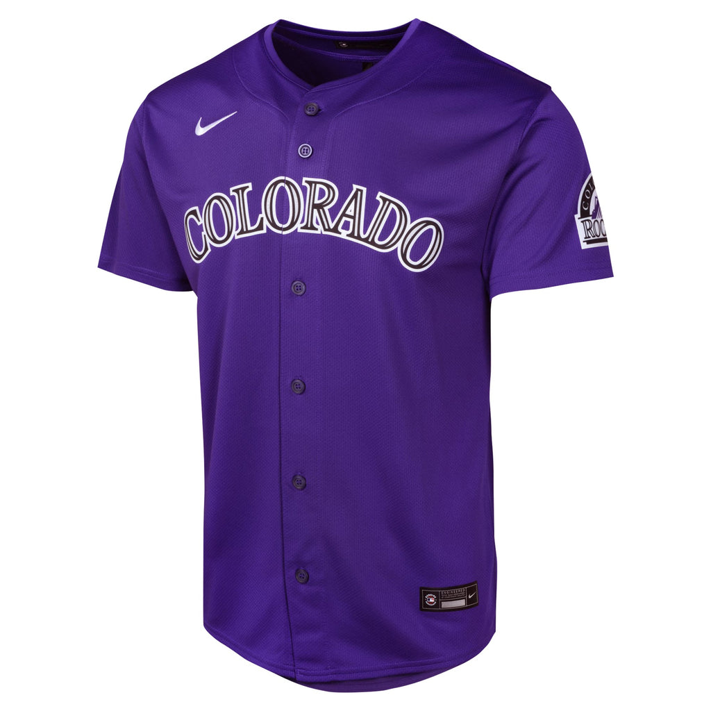 Youth Colorado Rockies Nike Purple Alternate Limited Jersey - 3