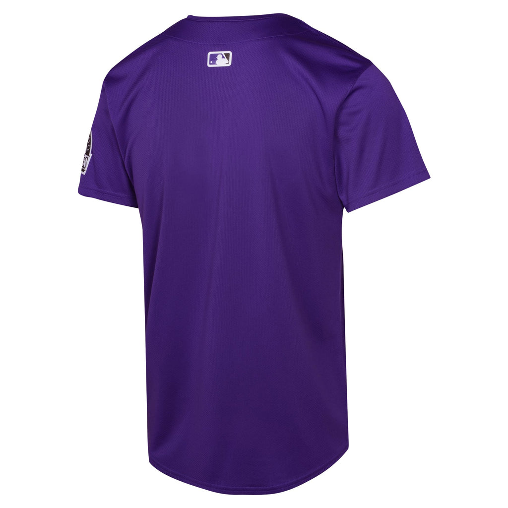 Youth Colorado Rockies Nike Purple Alternate Limited Jersey - 4