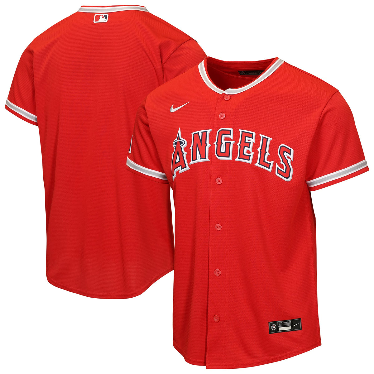 Youth Los Angeles Angels Nike Red Alternate Stadium Jersey - 2
