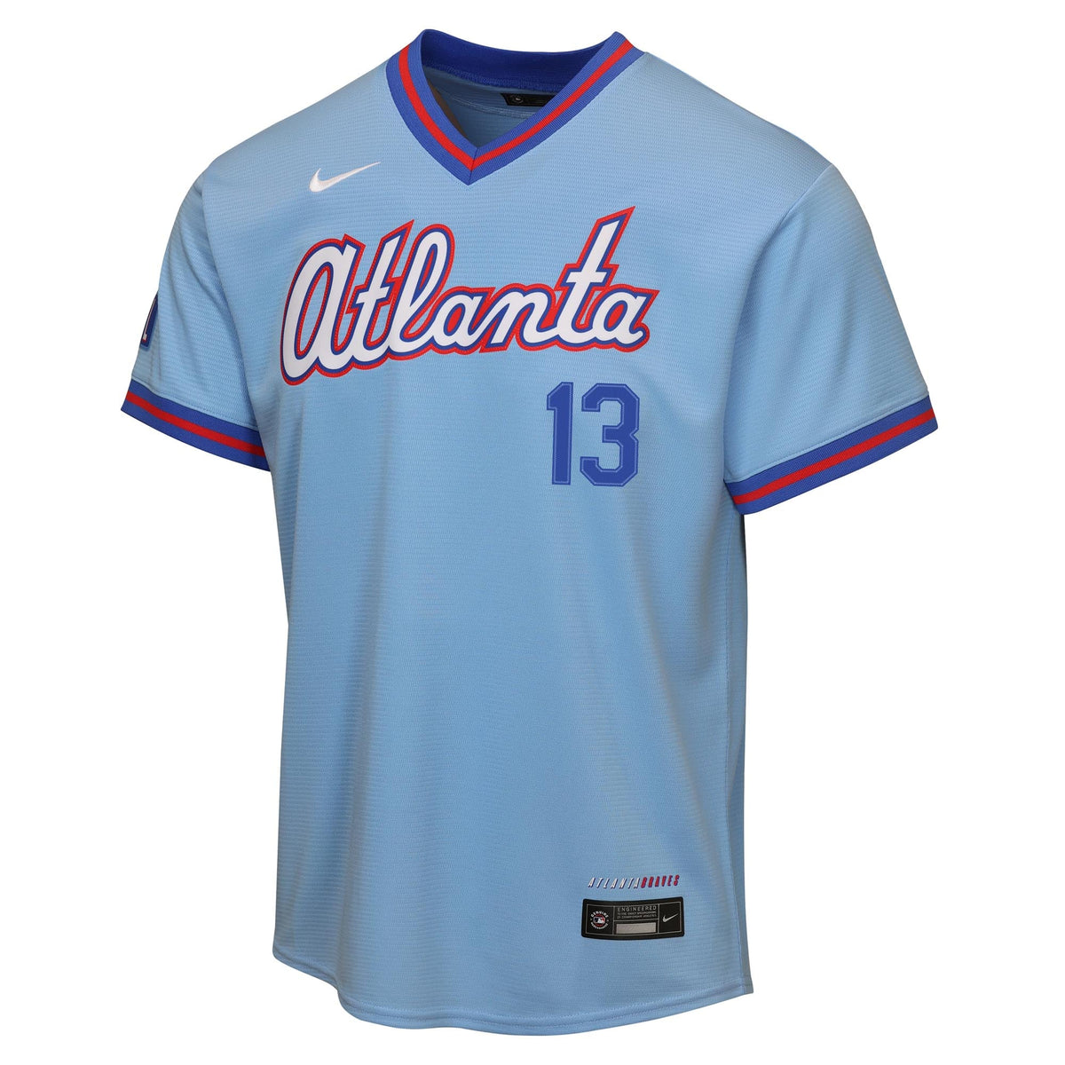 Youth Atlanta Braves Ronald Acuña Jr. Nike Powder Blue 2026 City Connect Stadium Jersey - 3