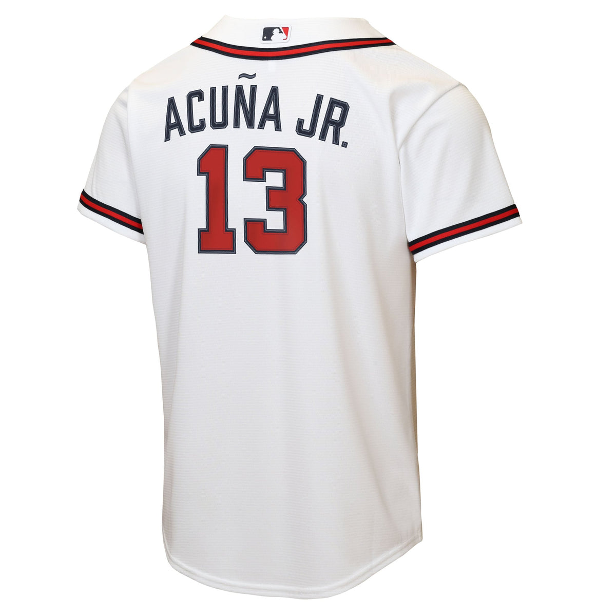 Youth Atlanta Braves Ronald Acuña Jr. Nike White Home Replica Player Jersey - 4
