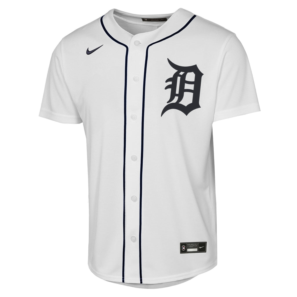 Youth Detroit Tigers Tarik Skubal Nike White Home Replica Player Jersey - 3