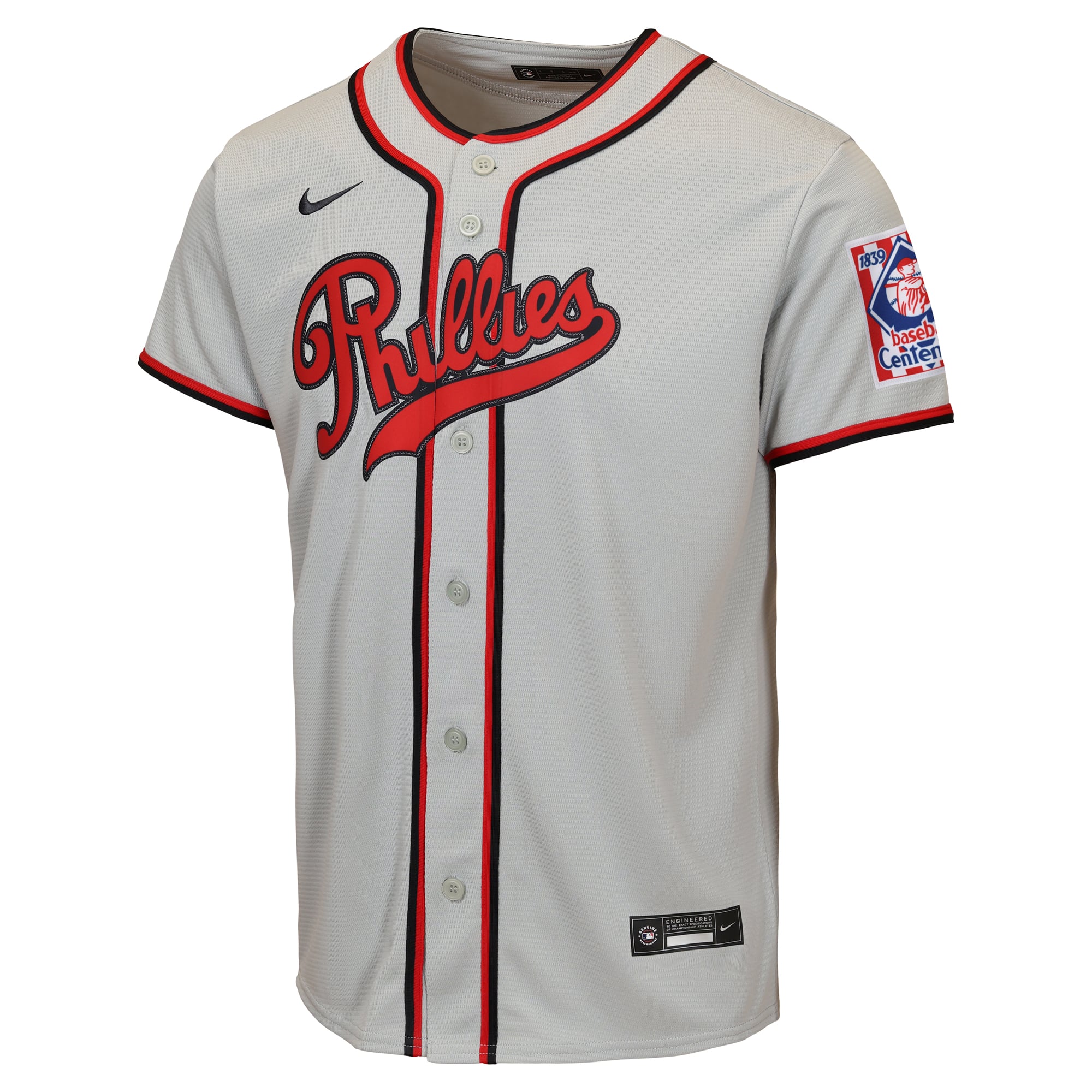Youth Philadelphia Phillies Trea Turner Nike Gray 2026 Field of Dreams Replica Jersey - 3