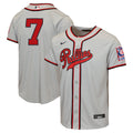 Youth Philadelphia Phillies Trea Turner Nike Gray 2026 Field of Dreams Replica Jersey