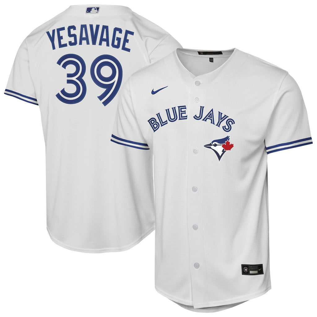 Youth Toronto Blue Jays Trey Yesavage Nike White Home Baseline Jersey - 2