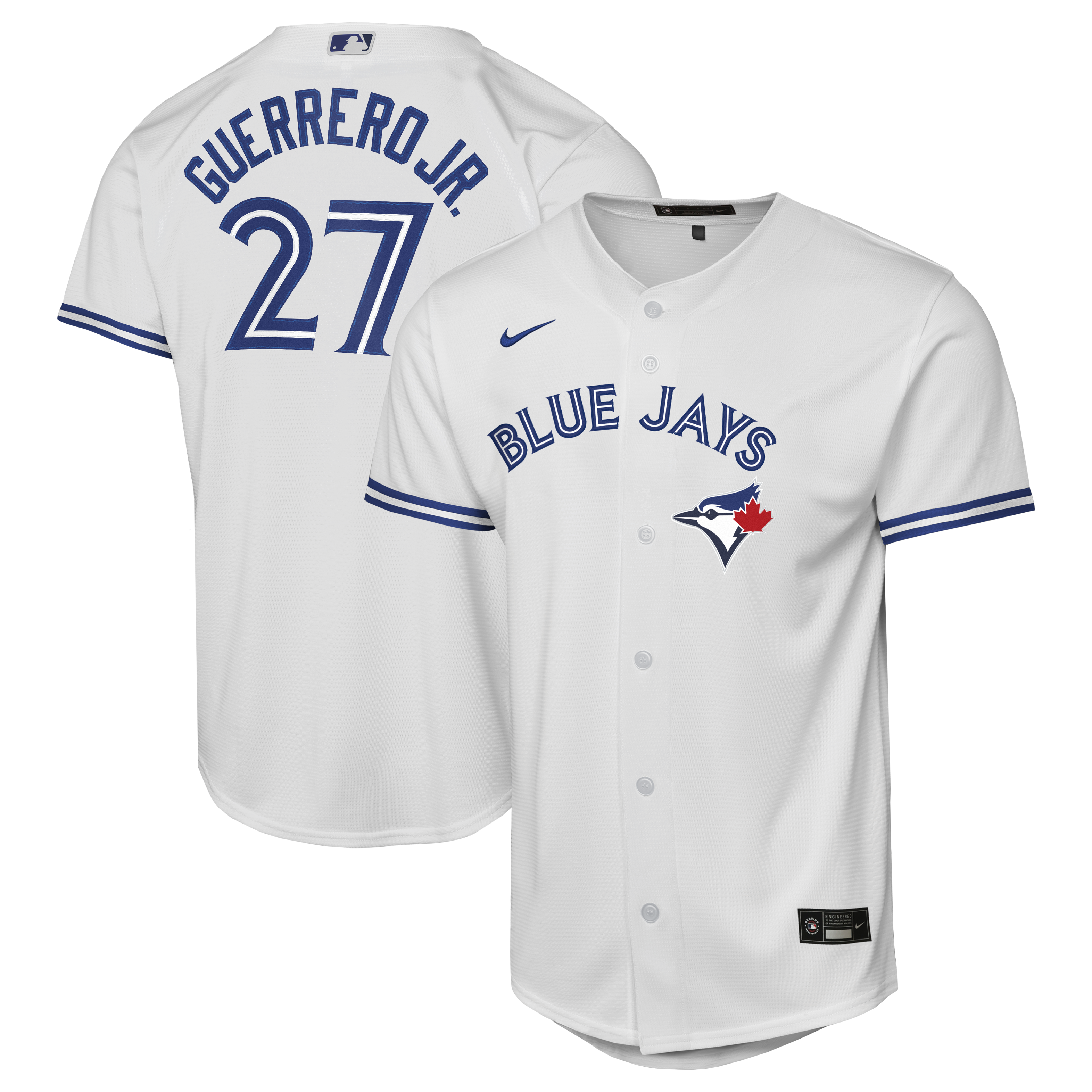 Youth Toronto Blue Jays Vladimir Guerrero Jr. Nike White Home Baseline Jersey