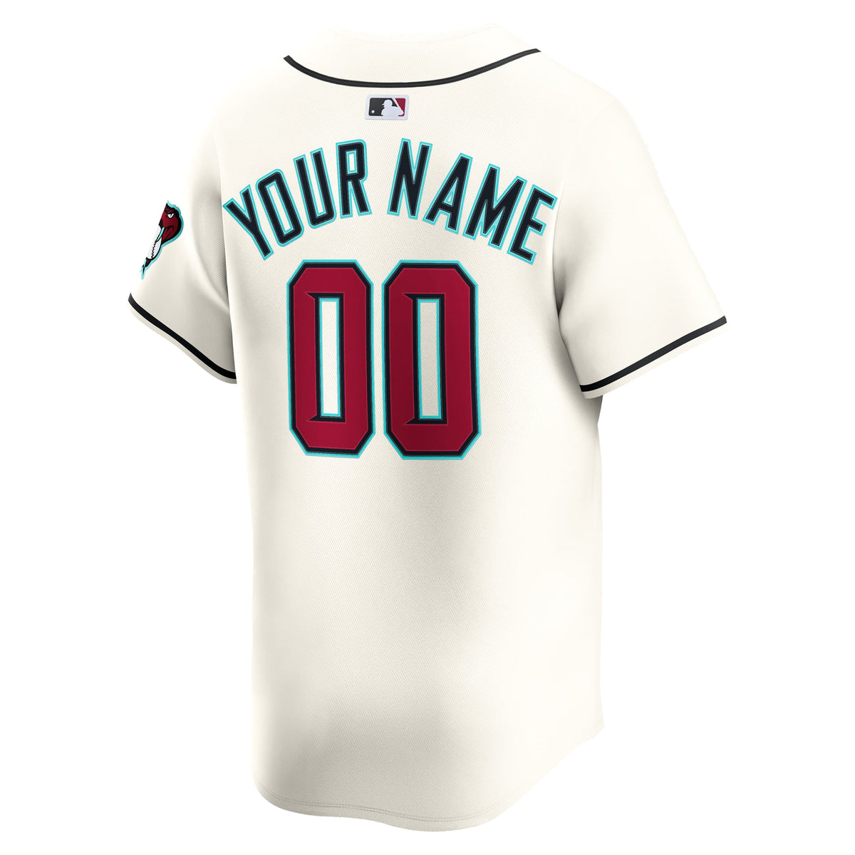 Youth Arizona Diamondbacks Nike White Home Custom Limited Jersey - 4