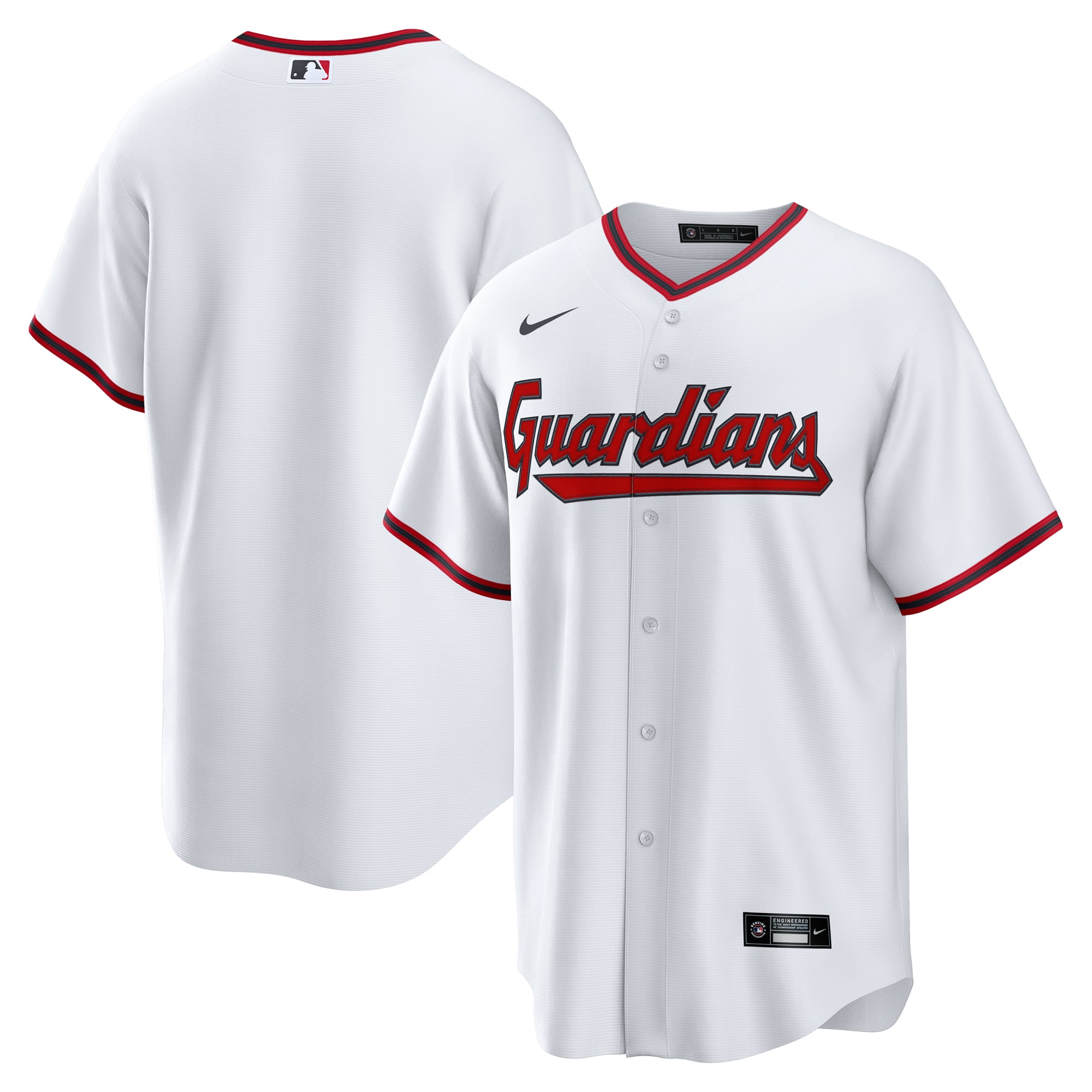 Youth Cleveland Guardians Nike White Home Replica Jersey