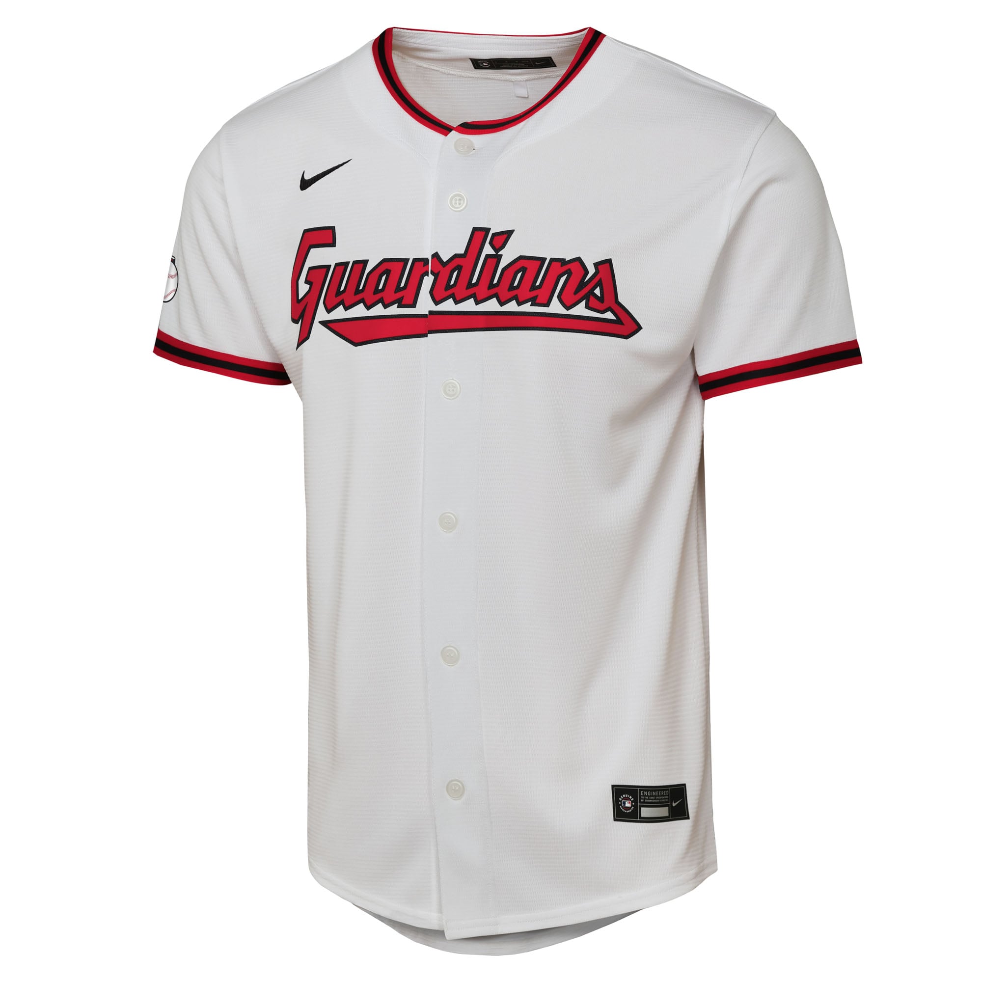 Youth Cleveland Guardians Nike White Home Stadium Jersey - 3