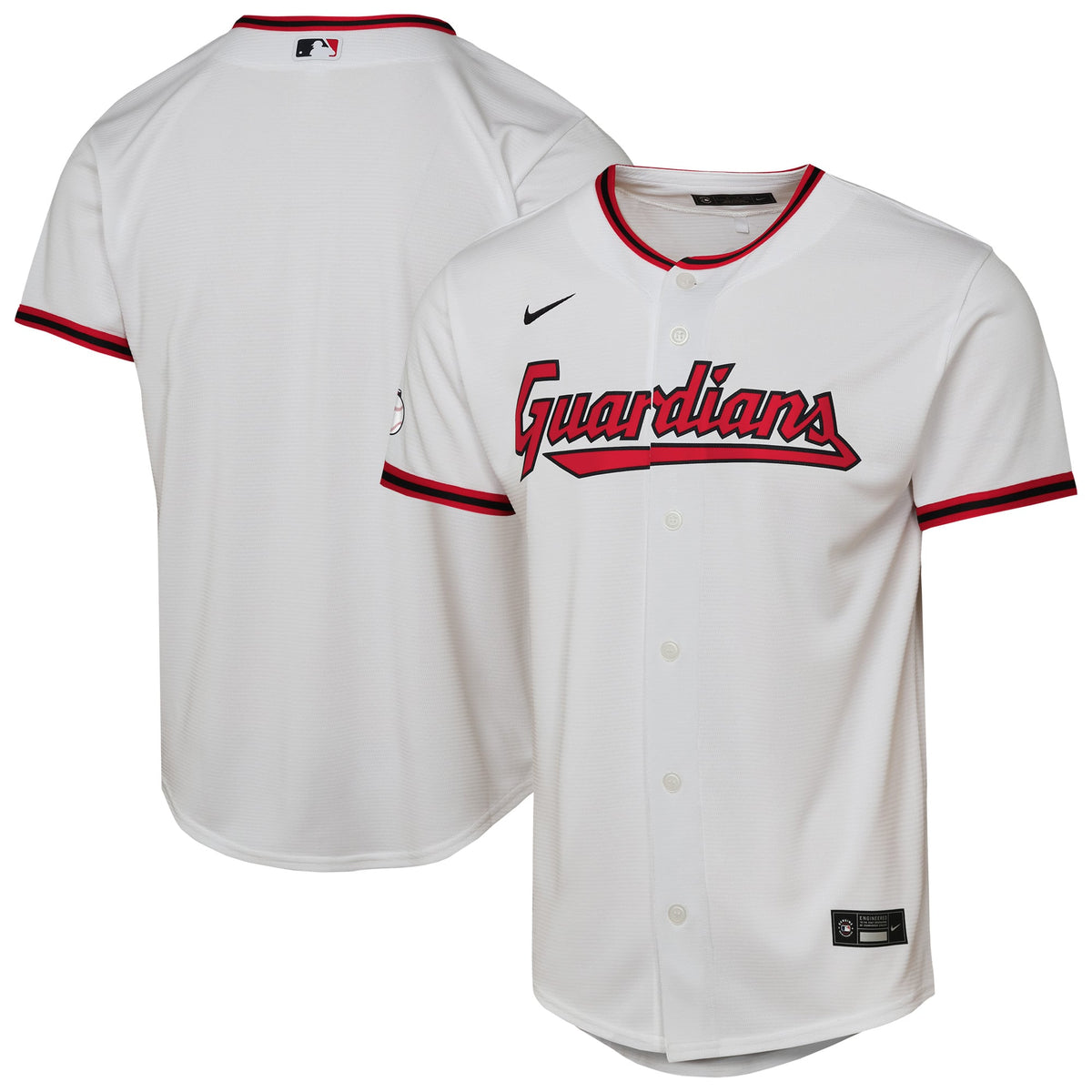 Youth Cleveland Guardians Nike White Home Stadium Jersey