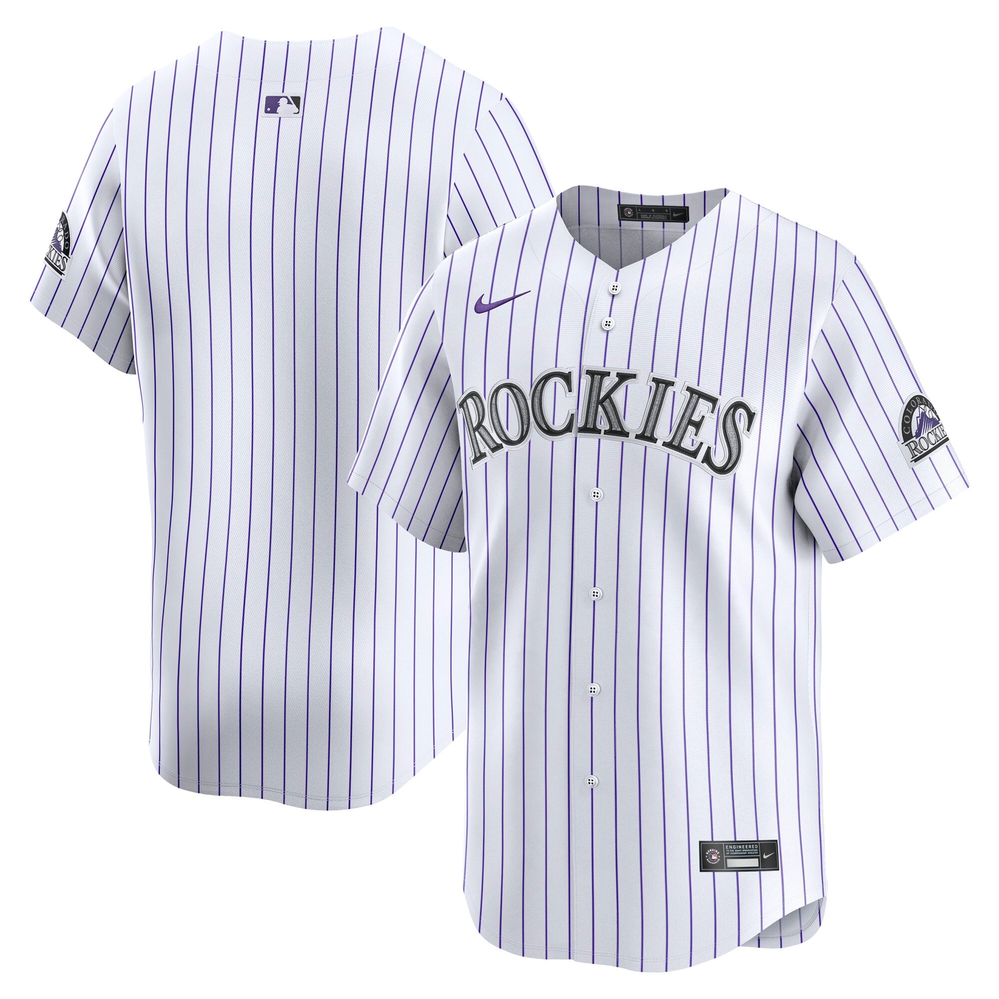 Youth Colorado Rockies Nike White Home Limited Jersey