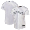Youth Colorado Rockies Nike White Home Replica Jersey