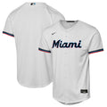 Youth Miami Marlins Nike White Home Replica Jersey