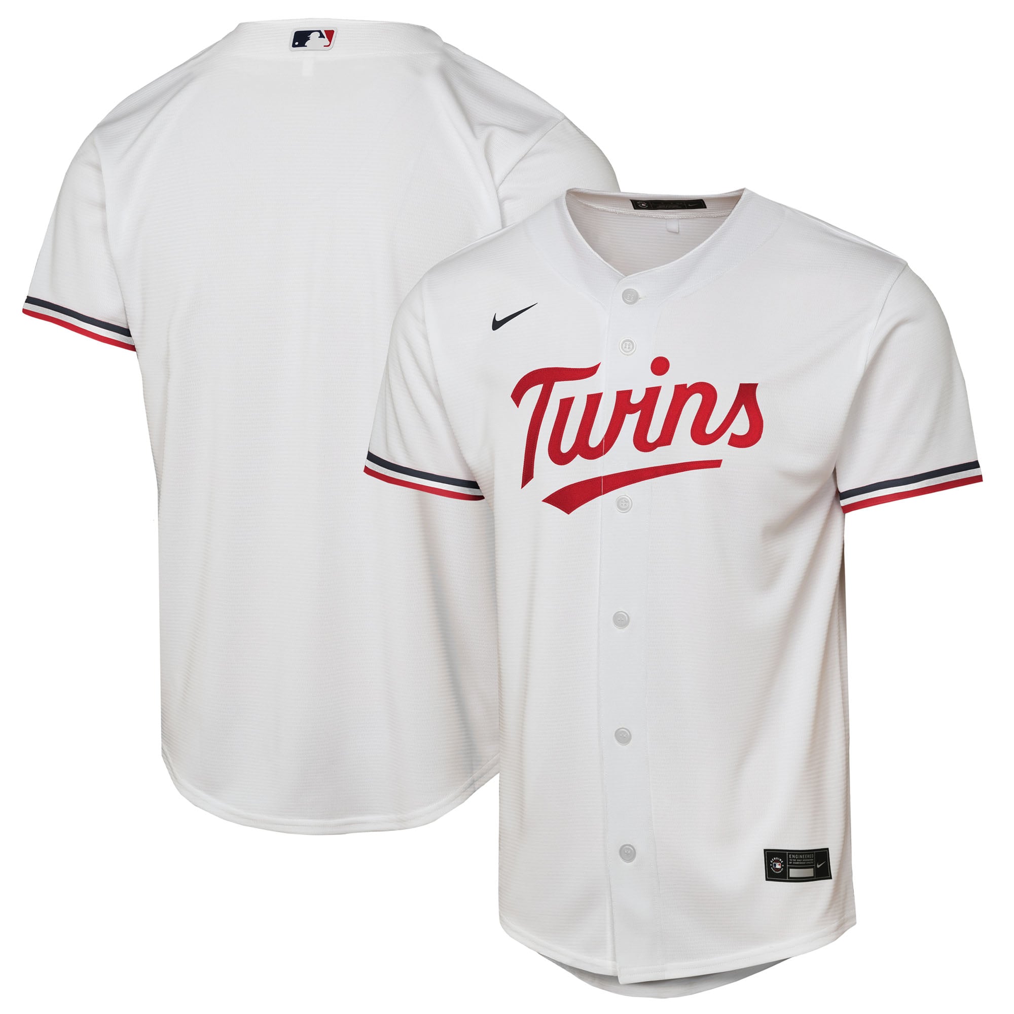 Youth Minnesota Twins Nike White Home Replica Jersey - 2