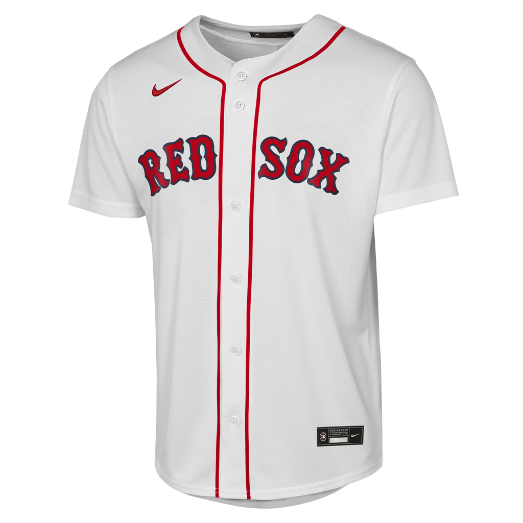 Youth Boston Red Sox Willson Contreras Nike White Home Replica Jersey - 3