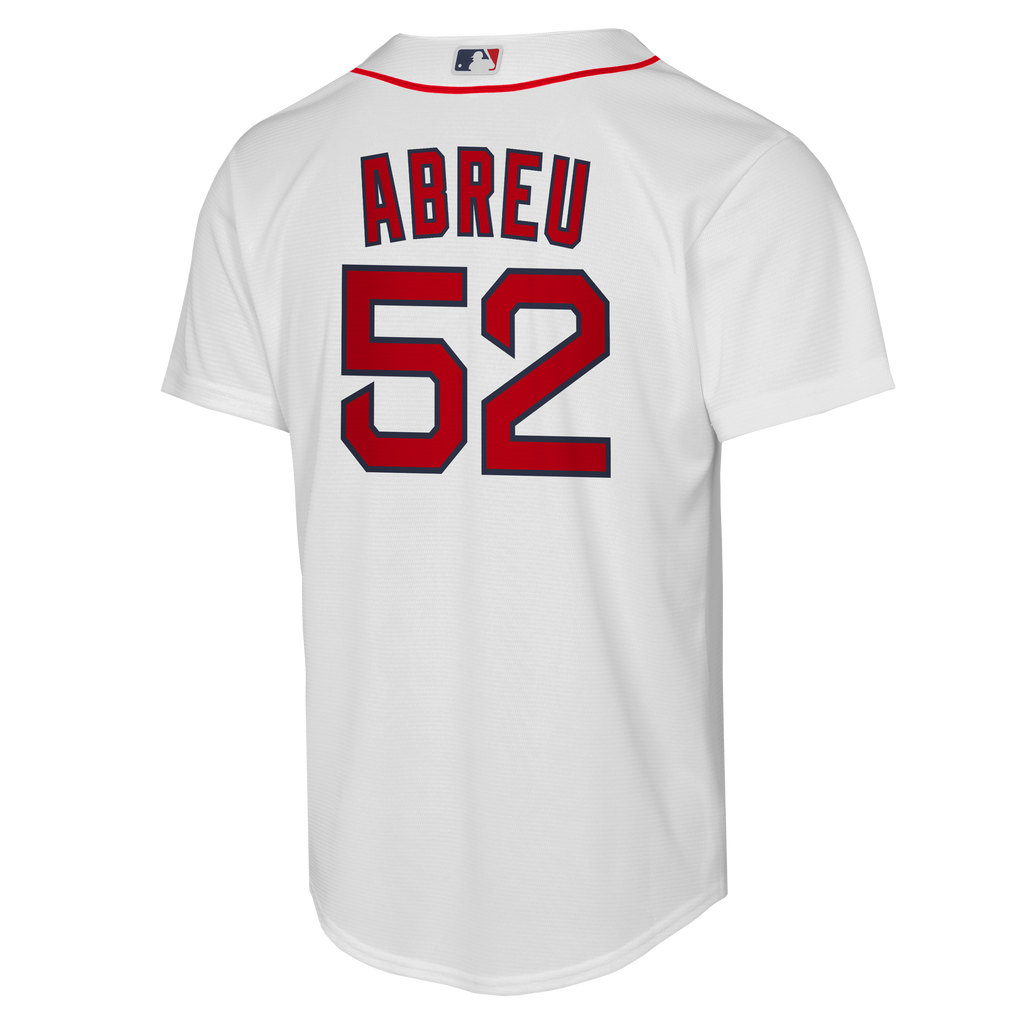 Youth Boston Red Sox Wilyer Abreu Nike White Home Replica Jersey - 4