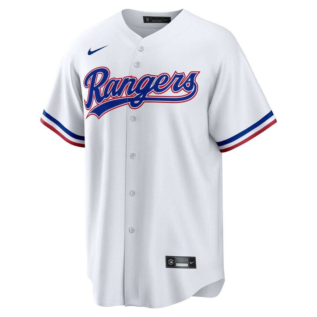 Youth Texas Rangers Wyatt Langford Nike White Home Replica Jersey - 3