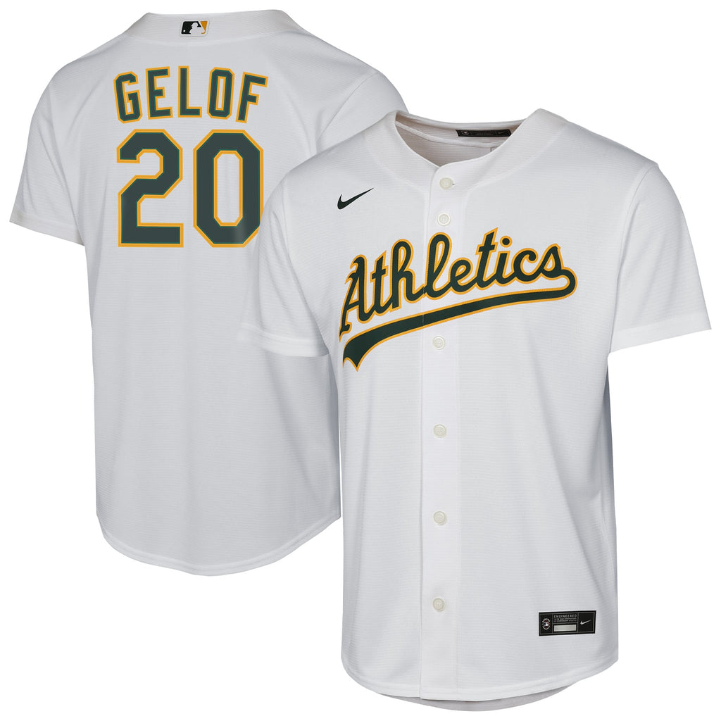 Youth Athletics Zack Gelof Nike White Home Replica Player Jersey - 2