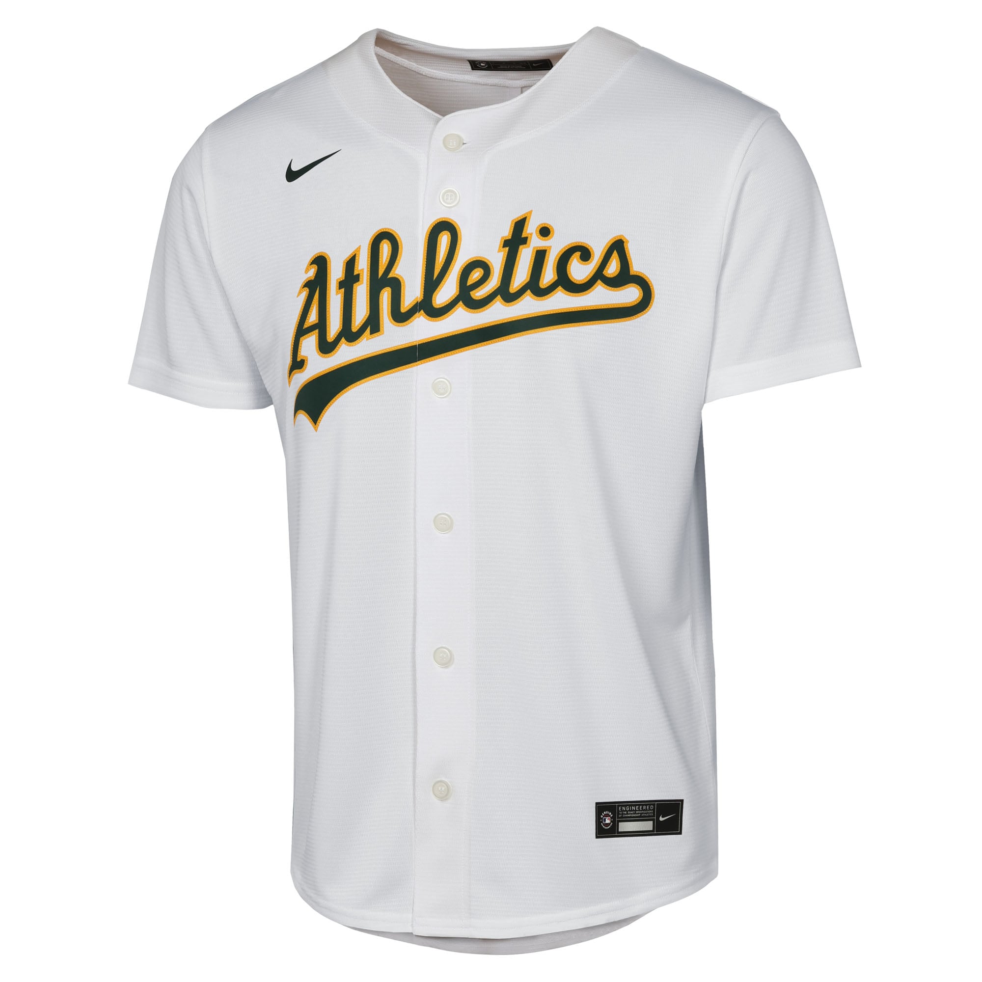 Youth Athletics Zack Gelof Nike White Home Replica Player Jersey - 3
