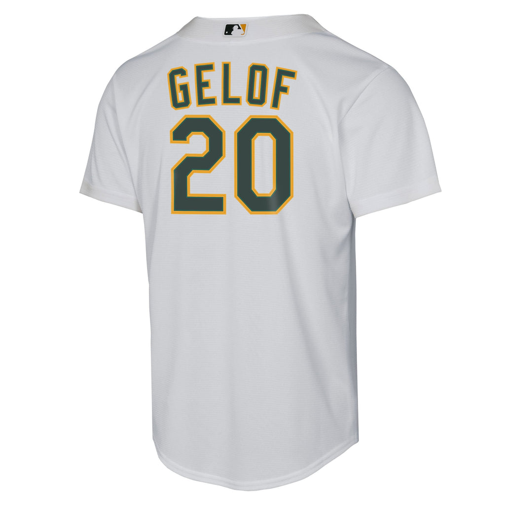 Youth Athletics Zack Gelof Nike White Home Replica Player Jersey - 4