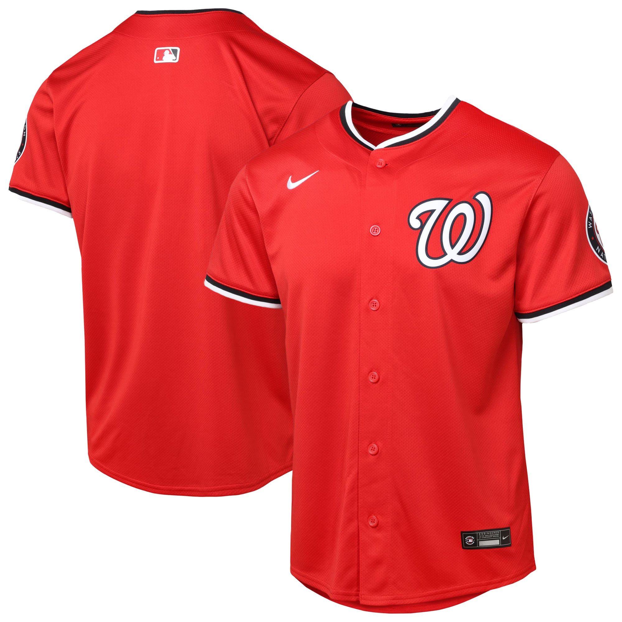 Youth Washington Nationals Red Alternate 2 Limited Jersey - 2